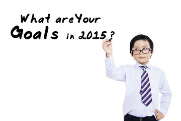 Schoolboy with a business question