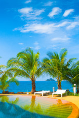 Obraz premium Blue Luxury Holiday Lifestyle