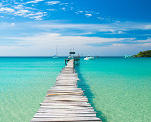Fototapeta premium Boardwalk Admire Living is Easy