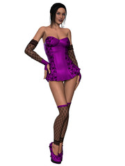 Sexy young girl in sexy lingerie