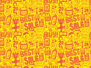 doodle business pattern