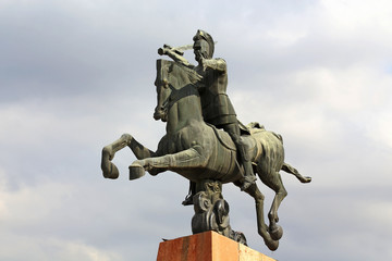 Fototapeta na wymiar Monument to Vardan Mamikonian in Yerevan