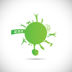 Green Planet Illustration