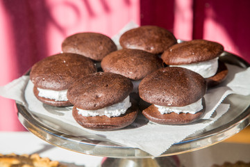 Whoopie Pies in Window of a Maine Bakery © dbvirago