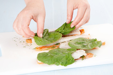 cooking salmon
