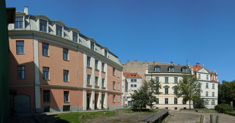 Fototapeta premium Panoramic view of Old Riga, Latvia
