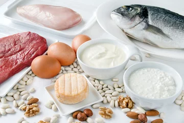 Photo sur Plexiglas Gamme de produits Nourriture - protéine