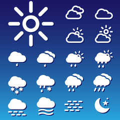 Obraz premium Forecast Vectors Set
