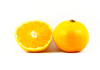 orange on white background