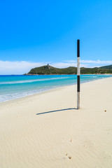 White sand Porto Giunco beach, Sardinia island, Italy