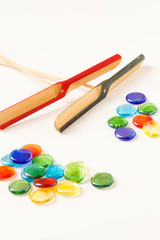 竹とんぼとおはじき