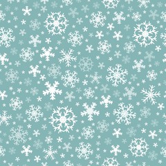 Seamless background snowflakes 5