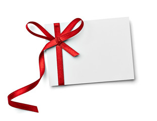 ribbon bow card note chirstmas celebration greeting