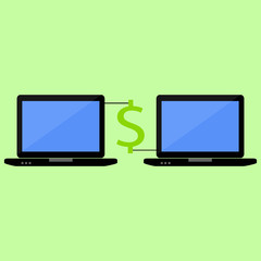 Flat style laptops with dollar