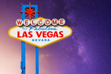 Rolgordijnen Welkom bij Las Vegas Sign © somchaij