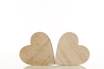 Liebe Paar Herz aus Holz