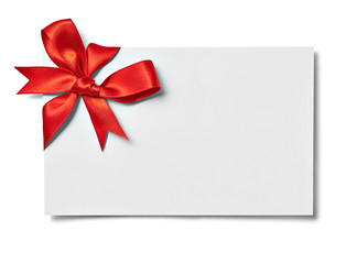 ribbon bow card note chirstmas celebration greeting