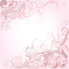 Floral pink background