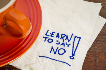 learn to say no advice