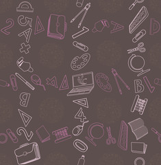 Seamless texture with abstract pattern on education or business.