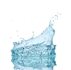 Fototapeta na wymiar water splash drop blue liquid