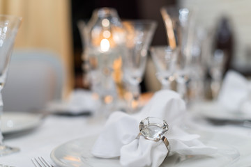 Napkin ring table setting 
