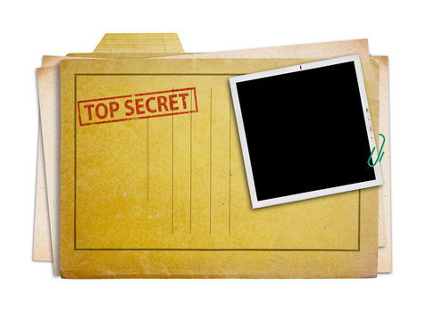 top secret folder isolated