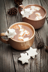 Hot chocolate with marshmallows