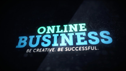 Creative online business concept background