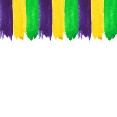 Mardi Gras watercolor invitation © newbeginner