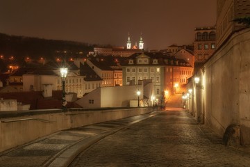 Fototapeta na wymiar On the way from Prague Castle