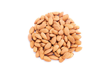 Heap of almonds