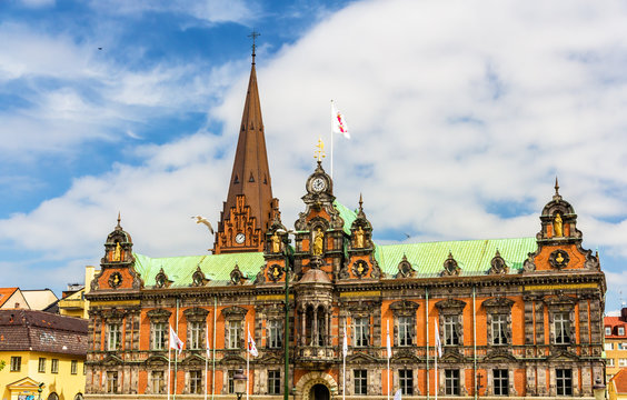 View of Malmo City Hall in Sweden