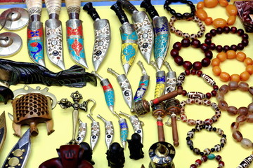 Various nepalese handicrafts. Pokhara-NEPAL. 0679