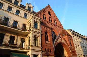 Rue de Berlin, façades d'immeubles