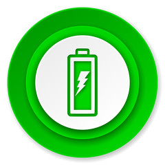 Fototapeta premium battery icon, power sign