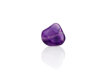 Purple amethyst back light isolated