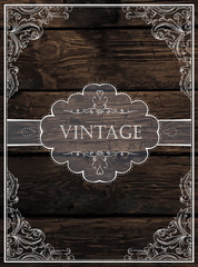 Vintage Card Design. Vector - 73258983