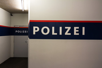 Polizei Wachzimmer in Österreich