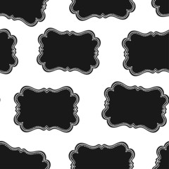 Seamless Wild West Labels Pattern. Vector