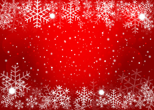 Red Christmas background. Vector EPS10.