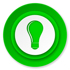 bulb icon, idea sign