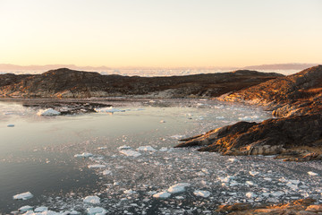 Arctic landscape in Greenland
