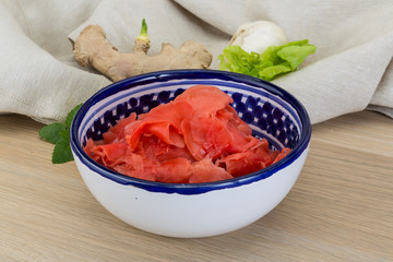 Marinated ginger