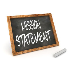 Obraz premium Blackboard Mission Statement