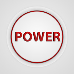 power circular icon on white background