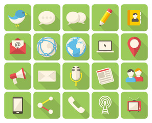 Media and communication icons