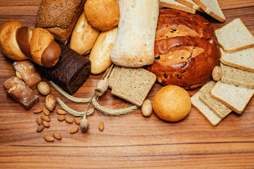 different sorts of bread