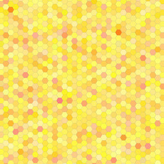 Background with small yellow hexagons. Raster