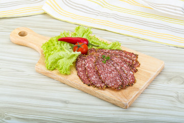 Sliced salami